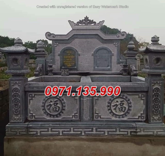 Mộ đá đôi - Mẫu mộ đôi bằng đá tự nhiên đẹp bán tại Cần Thơ 71