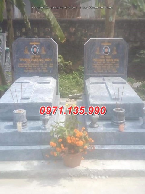 Mộ đá đôi - Mẫu mộ đôi bằng đá tự nhiên đẹp bán tại Cần Thơ 71
