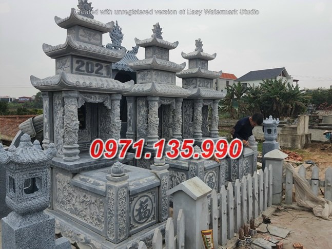 Mộ đá đôi - Mẫu mộ đôi bằng đá tự nhiên đẹp bán tại Cần Thơ 71
