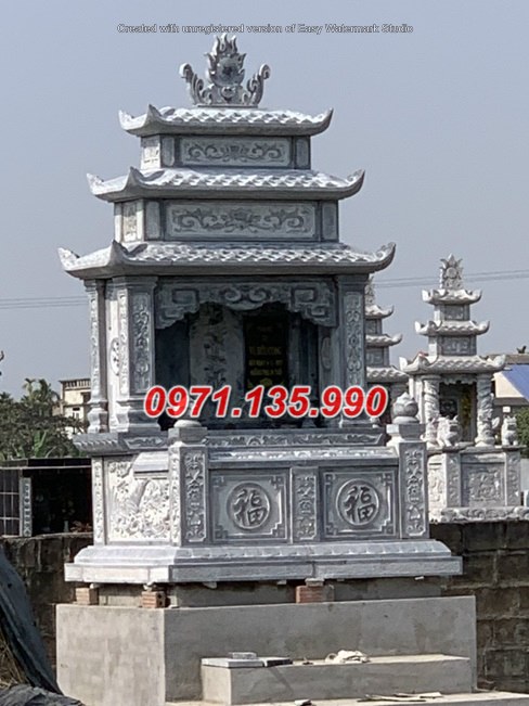 Mộ đá đôi - Mẫu mộ đôi bằng đá tự nhiên đẹp bán tại Cần Thơ 71