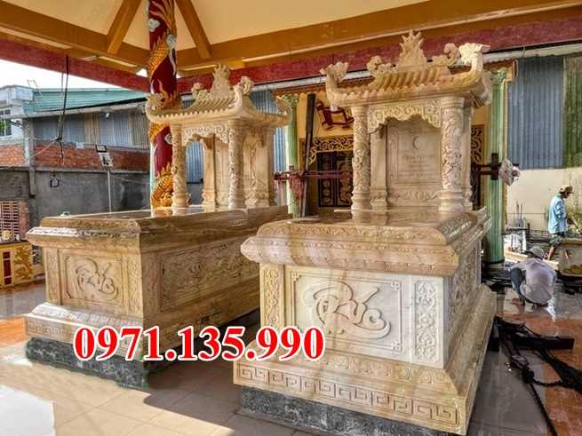 Mộ đá đôi - Mẫu mộ đôi bằng đá tự nhiên đẹp bán tại Cà Mau 73