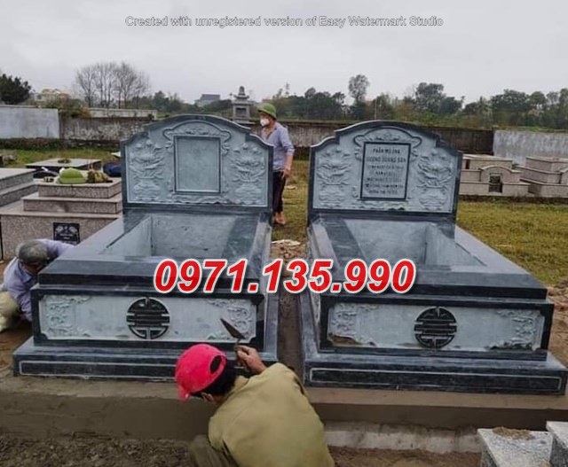 Mộ đá đôi - Mẫu mộ đôi bằng đá tự nhiên đẹp bán tại Cà Mau 73