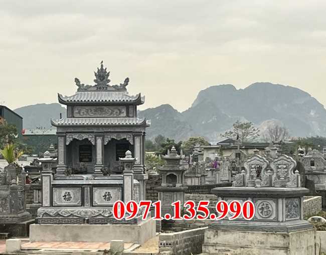 Mộ đá đôi - Mẫu mộ đôi bằng đá tự nhiên đẹp bán tại Bến Tre 74