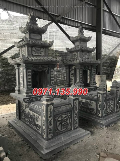 Mộ đá đôi - Mẫu mộ đôi bằng đá tự nhiên đẹp bán tại Bến Tre 74