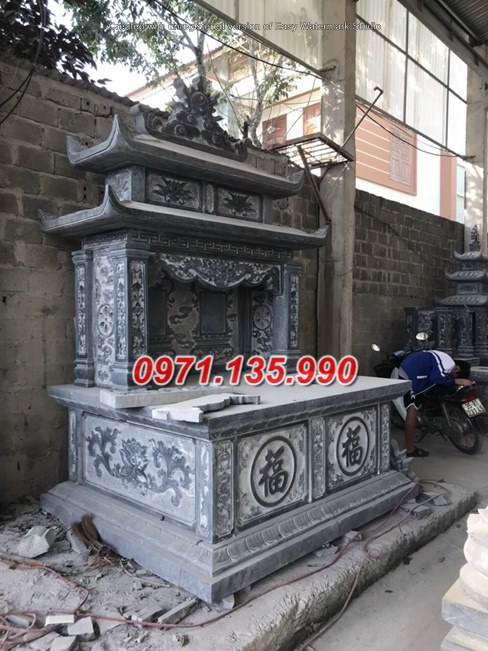 Mộ đá đôi - Mẫu mộ đôi bằng đá tự nhiên đẹp bán tại Bình Phước 83