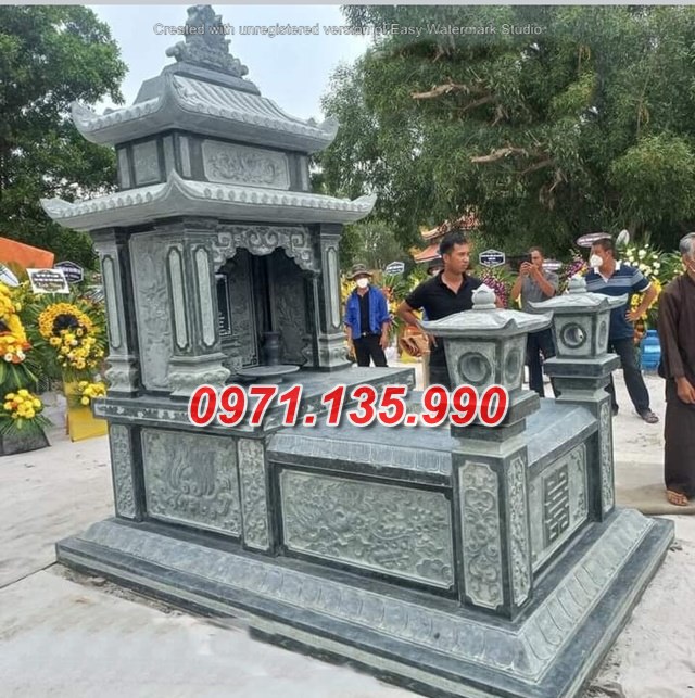 Mộ đá đôi - Mẫu mộ đôi bằng đá tự nhiên đẹp bán tại Bình Phước 83