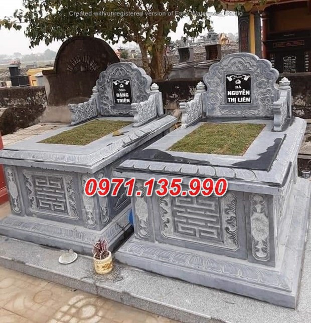 Mộ đá đôi - Mẫu mộ đôi bằng đá tự nhiên đẹp bán tại Bình Dương 84