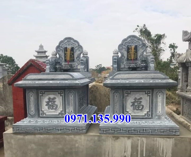 Mộ đá đôi - Mẫu mộ đôi bằng đá tự nhiên đẹp bán tại Lâm Đồng 86