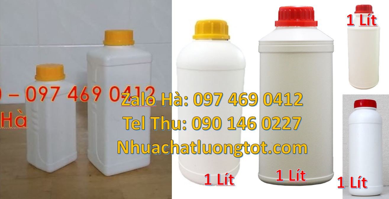 Bán chai nhựa lớn 1l đựng hóa chất,chai nhựa đựng nước uống thực phẩm