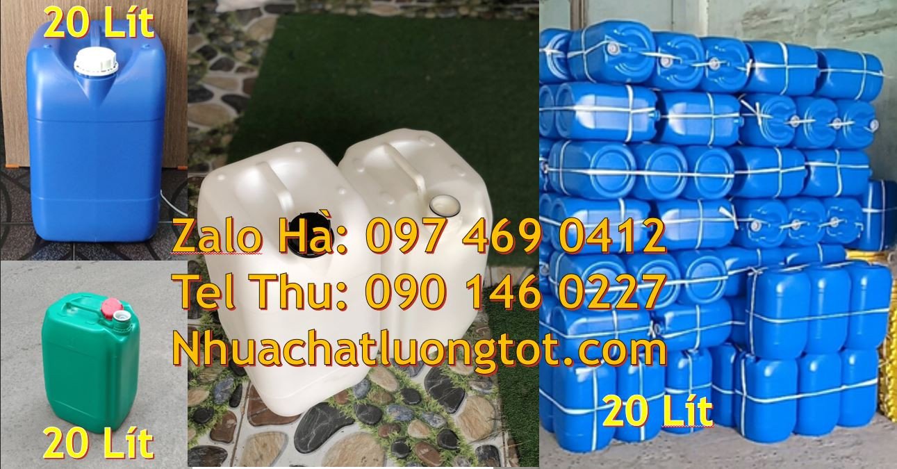 Bán can nhựa hdpe đựng hóa chất,can nhựa 20l đựng mật mía,can nhựa 25l