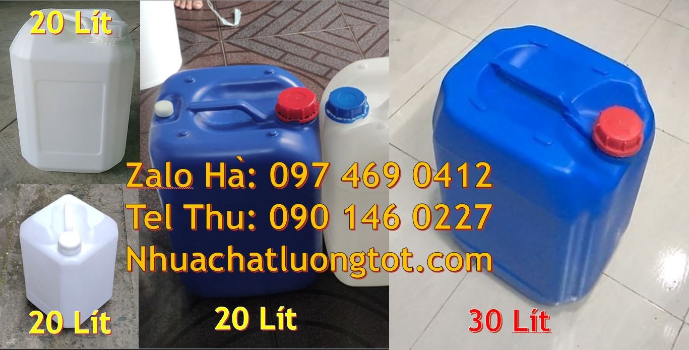Bán can nhựa hdpe đựng hóa chất,can nhựa 20l đựng mật mía,can nhựa 25l