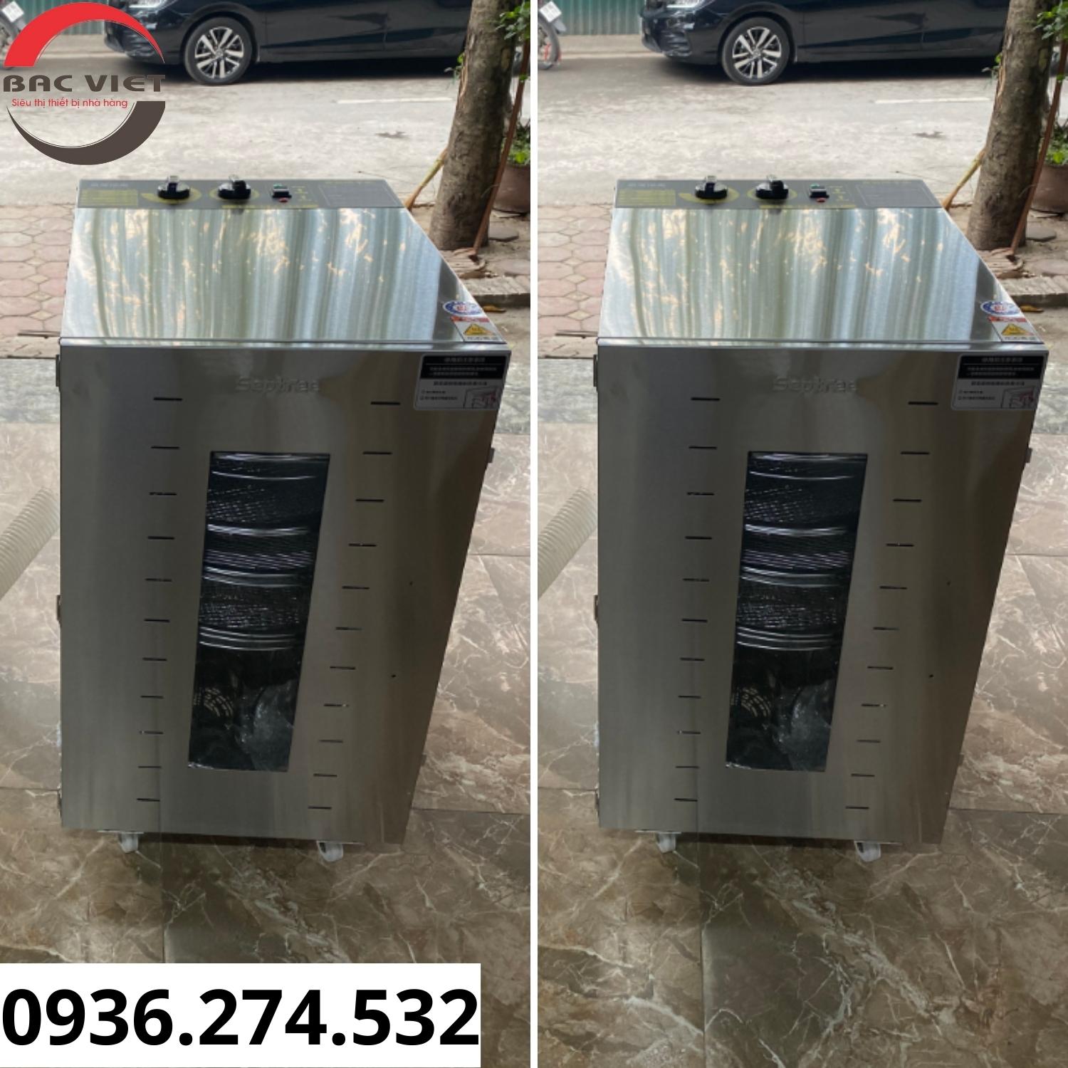 Tủ sấy thực phẩm 16 khay xoay thế hệ mới