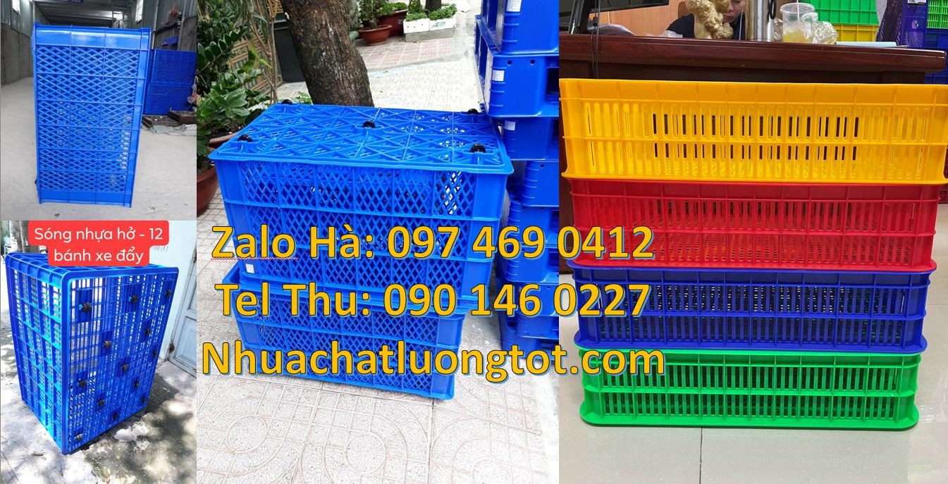 Bán sóng nhựa công nghiệp 26 bánh xe,sóng nhựa bít có nắp đậy  giá rẻ
