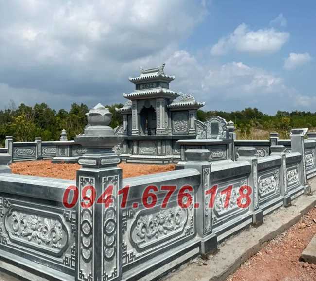 Mẫu 702 lăng mộ bằng đá bán ninh thuận nhà mồ ông bà dòng họ bố mẹ