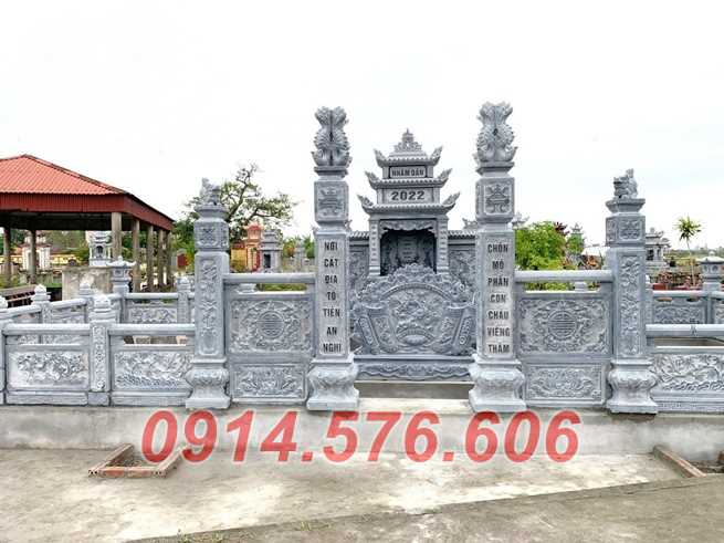 19 Hàng rào nhà mồ bằng đá khối đơn giản bán giá rẻ