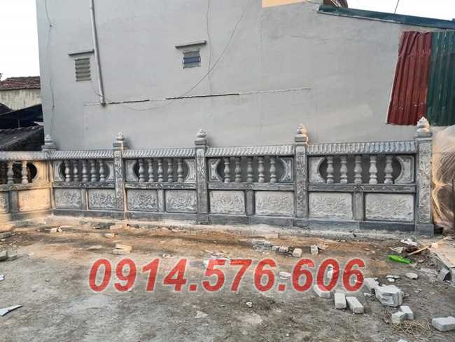 19 Hàng rào nhà mồ bằng đá khối đơn giản bán giá rẻ