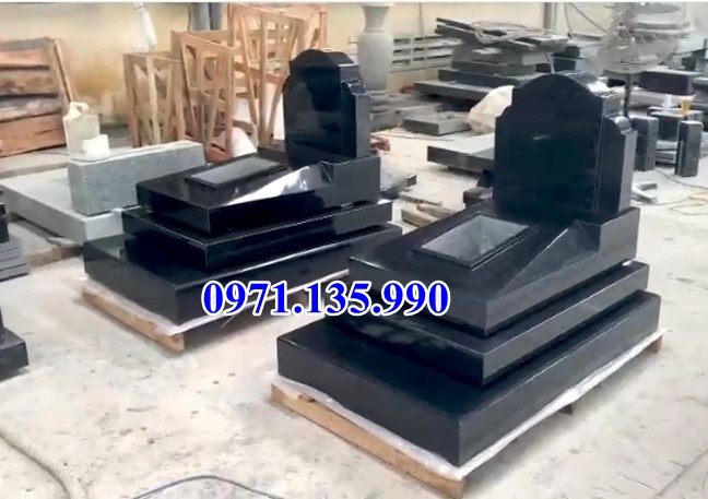 Mộ đá đôi - Mẫu mộ đôi bằng đá đơn giản đẹp bán tại bình thuận