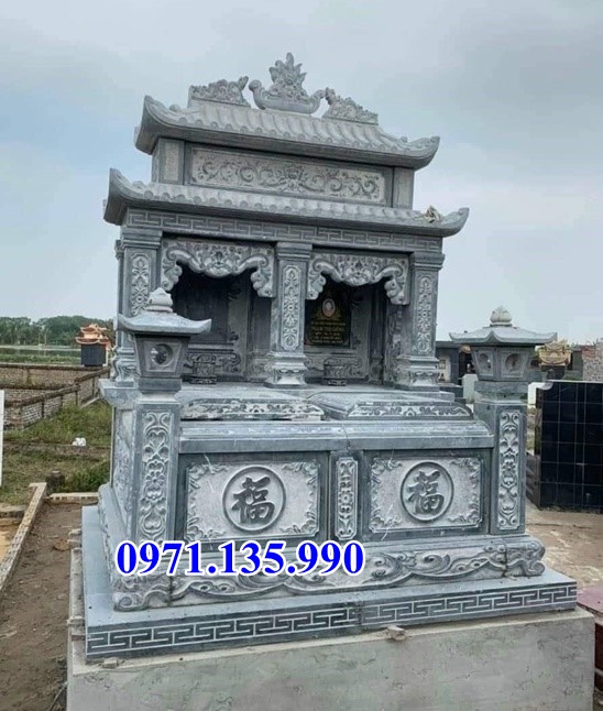 Mộ đá đôi - Mẫu mộ đôi bằng đá đơn giản đẹp bán tại Đà Nẵng