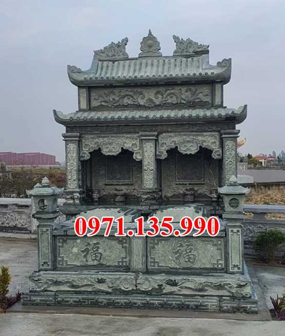 Mộ đá đôi - Mẫu mộ đôi bằng đá đơn giản đẹp bán tại Quảng Trị