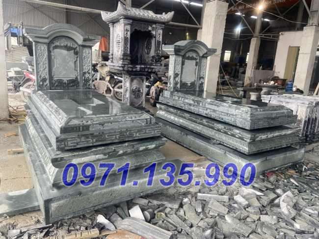 Mộ đá đôi - Mẫu mộ đôi bằng đá đơn giản đẹp bán tại Quảng Bình