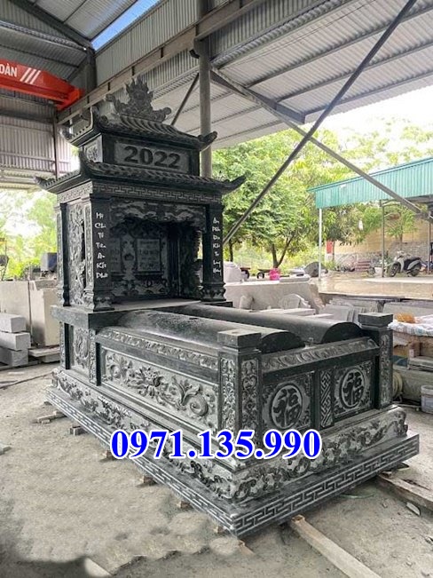 Mộ đá đôi - Mẫu mộ đôi bằng đá đơn giản đẹp bán tại hà tĩnh