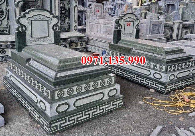 Mộ đá đôi - Mẫu mộ đôi bằng đá đơn giản đẹp bán tại Nghệ An