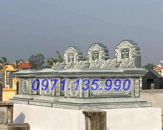 Mộ đá đôi - Mẫu mộ đôi bằng đá đơn giản đẹp bán tại Lai Châu