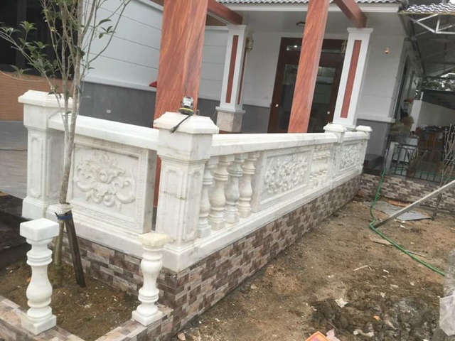54 Hàng rào lan can bằng đá đơn giản đẹp bán Hải Phòng