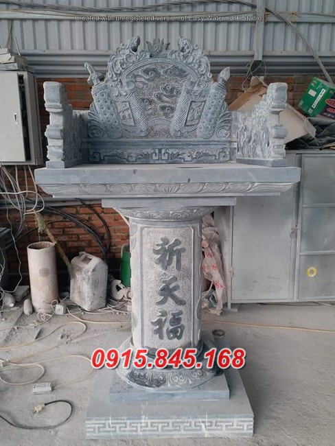 Mẫu cây hương thờ thiên địa bằng đá đẹp Tây Ninh