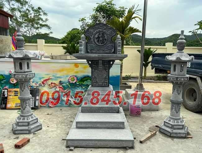 Hương án thờ thiên địa bằng đá tự nhiên đẹp Đồng Nai