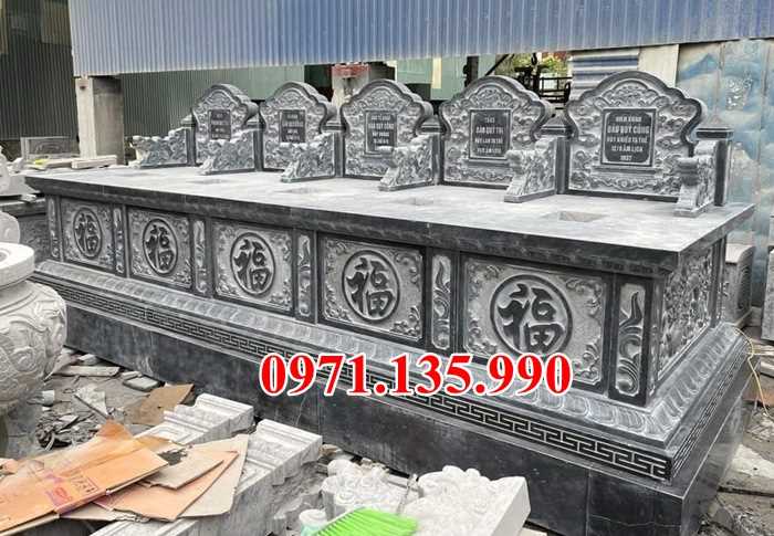 Mộ đá đôi - Mẫu mộ đôi bằng đá đơn giản đẹp bán tại Tuyên Quang