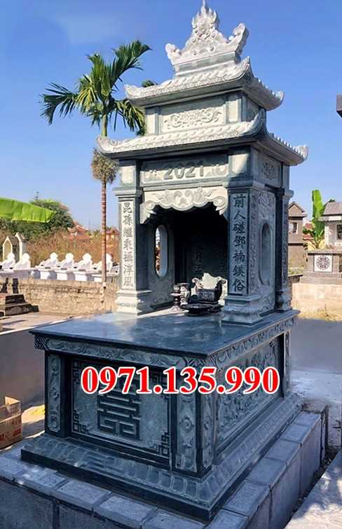 Mộ đá đôi - Mẫu mộ đôi bằng đá đơn giản đẹp bán tại Hà Nam