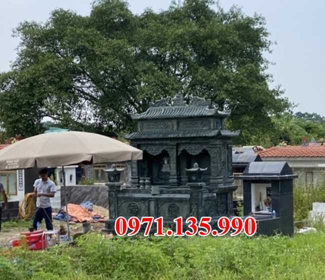 Mộ đá đôi - Mẫu mộ đôi bằng đá đơn giản đẹp bán tại Hà Nam