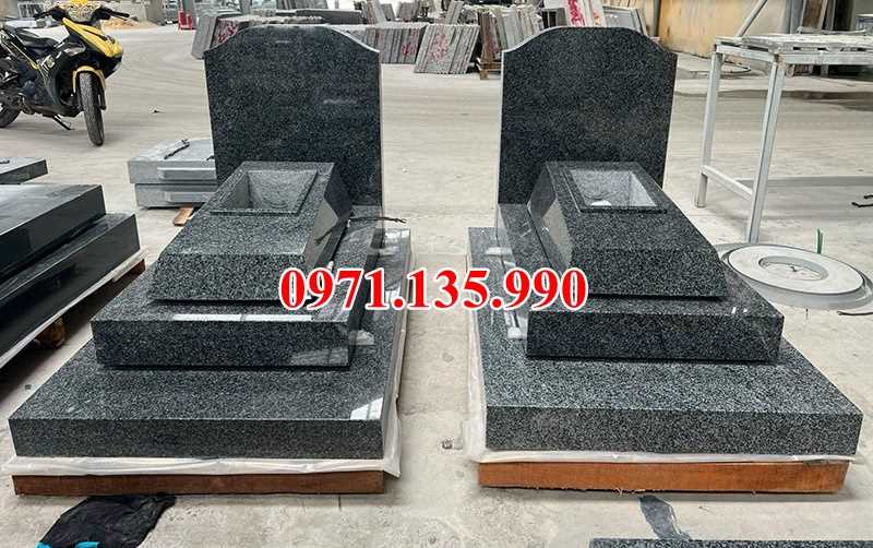 Mộ đá đôi - Mẫu mộ đôi bằng đá đơn giản đẹp bán tại Hà Nam