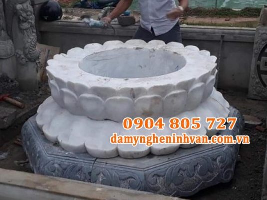 20 mẫu mộ đá trắng tự nhiên nguyên khối đẹp