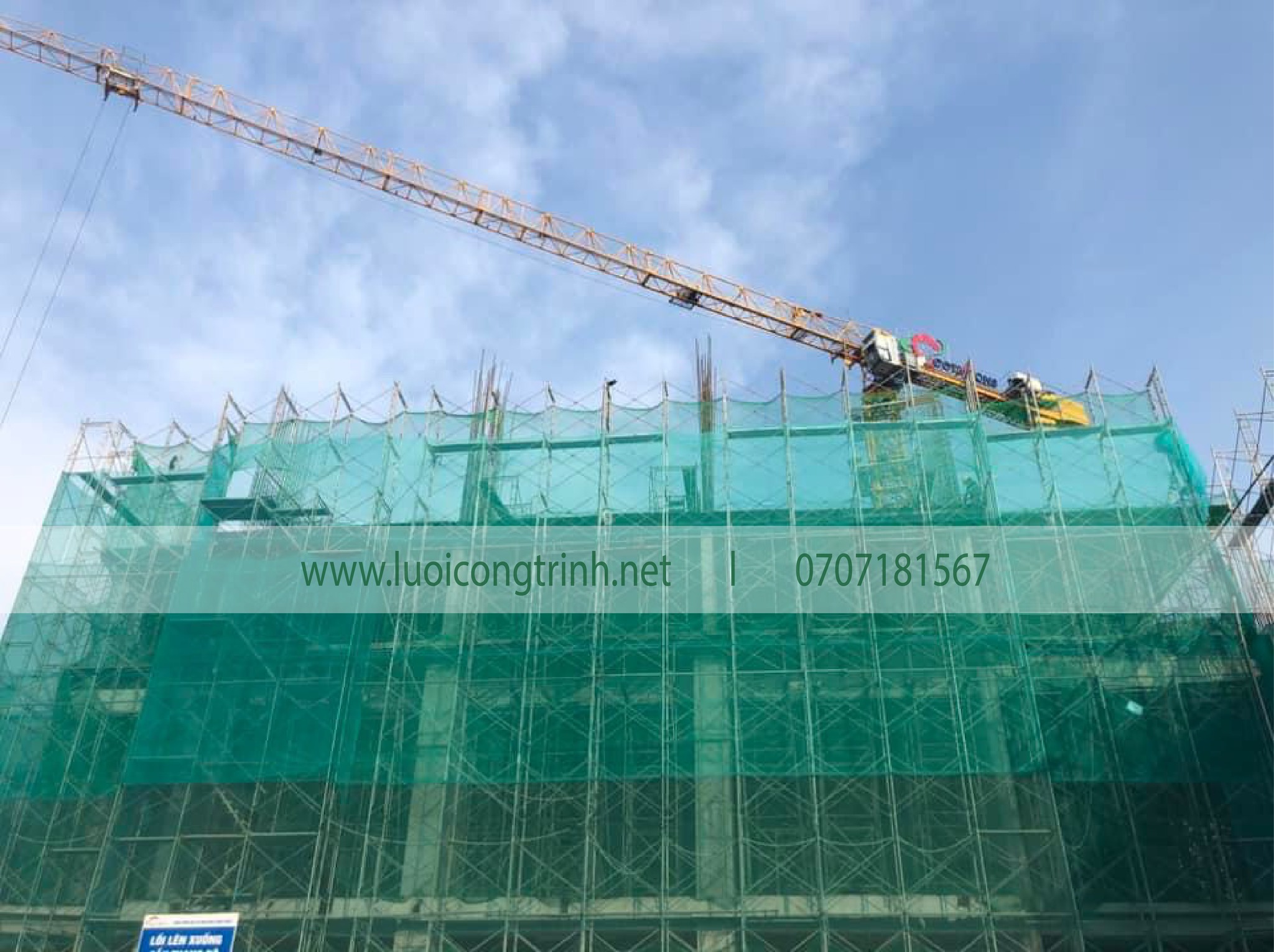 Lưới che chắn bụi cho công trình xây dựng