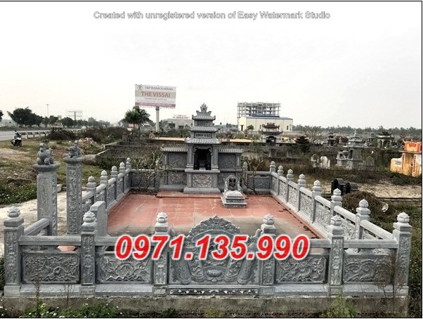 Lăng mộ đá - Mẫu lăng mộ bằng đá đơn giản đẹp bán tại An Giang