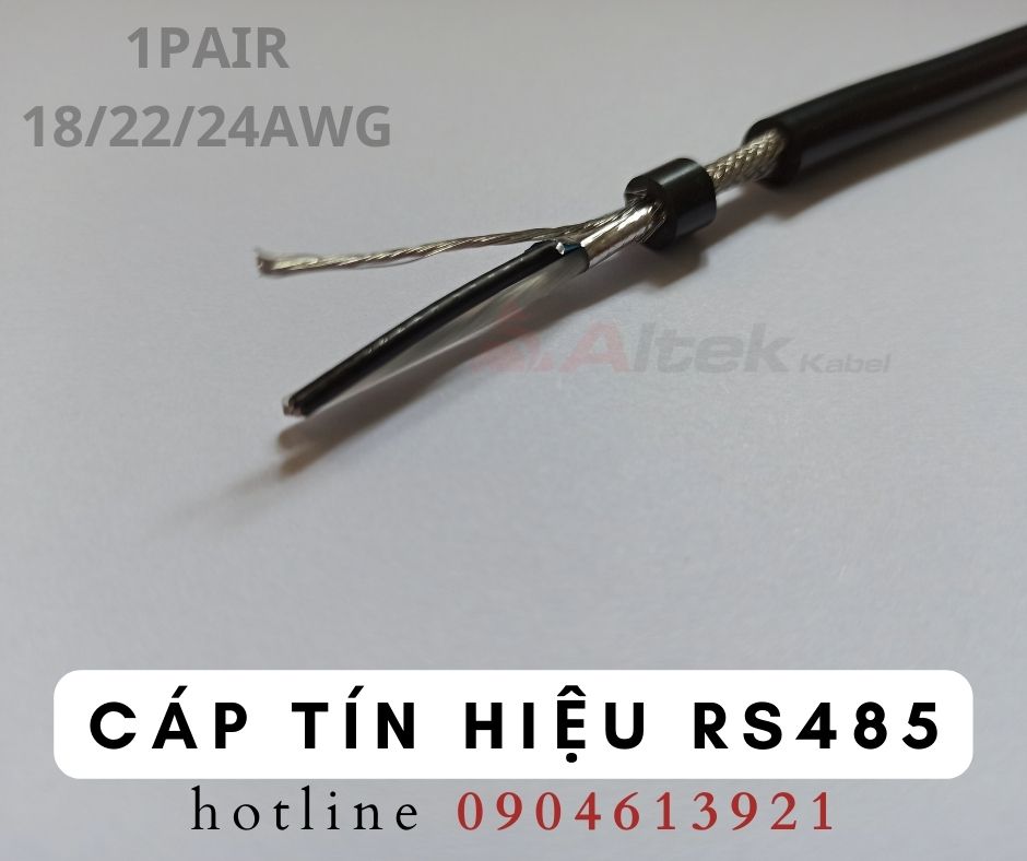Cáp điều khiển/ cáp tín hiệu chống nhiễu 18/20/22/24AWG 1PAIR
