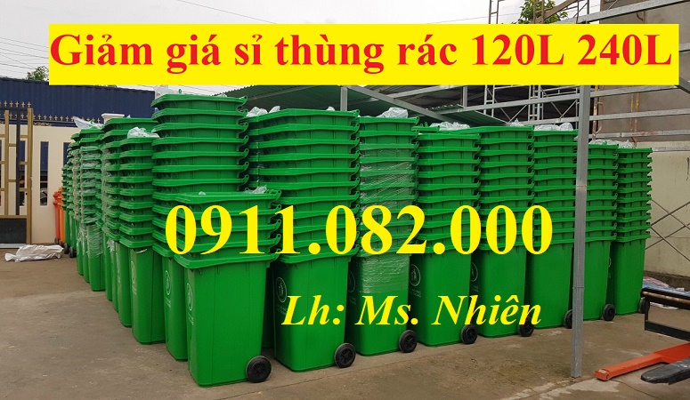 Thùng rác các loại thông thường- thùng rác 120L 240L giá rẻ