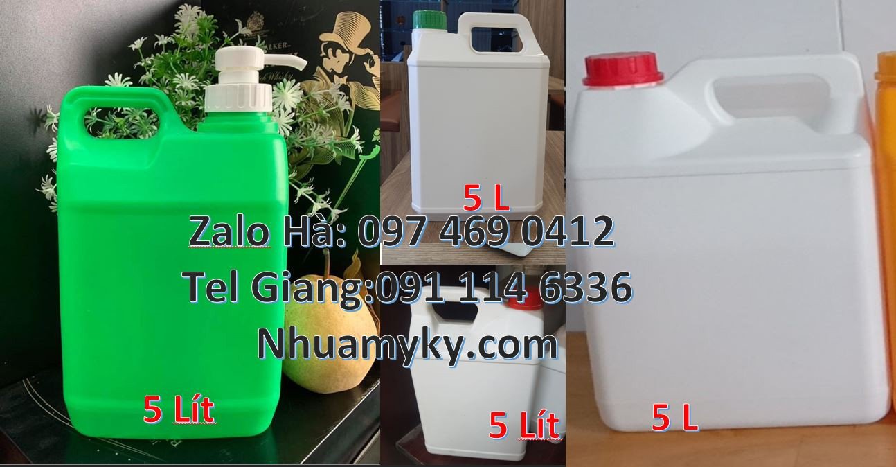 Bán can nhựa hdpe 2l đựng dầu ăn,can nhựa nhỏ đựng hóa chất xăng dầu