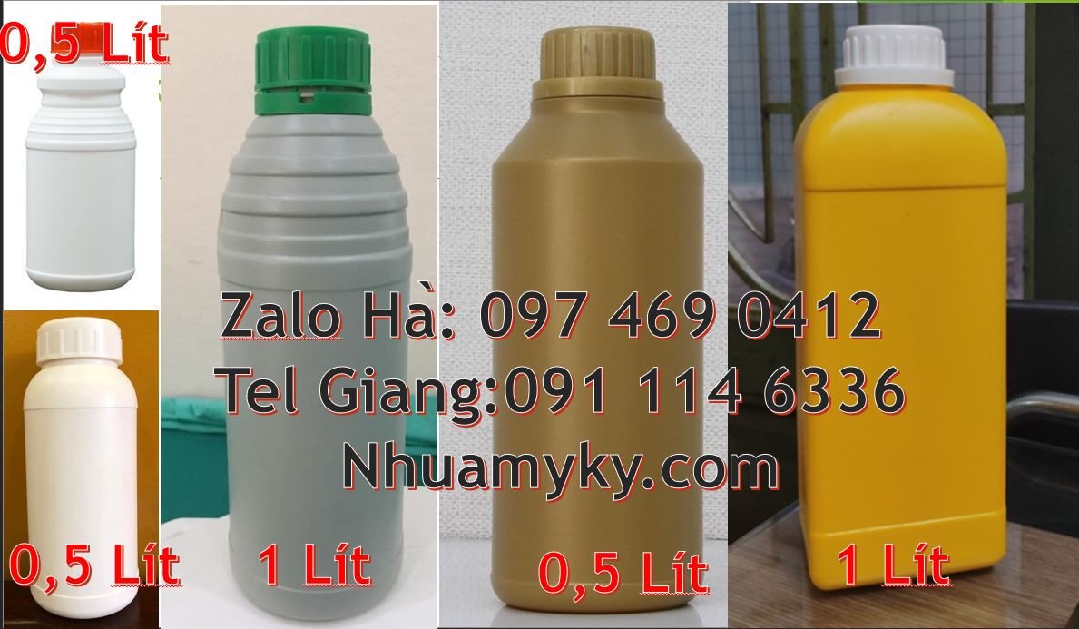 Bán chai nhựa giá rẻ 1l,chai nhựa hdpe màu trắng 1l chất lượng cao hcm