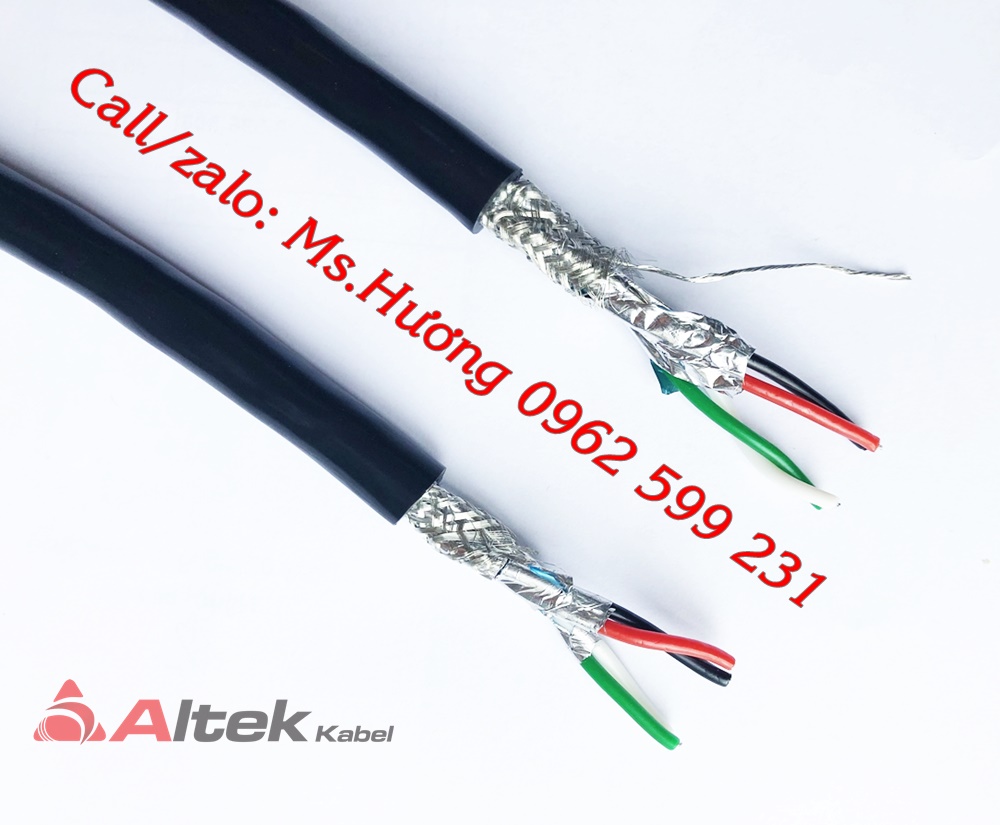 Cáp RS485 Altek kabel, cáp tín hiệu chống nhiễu 2 lớp