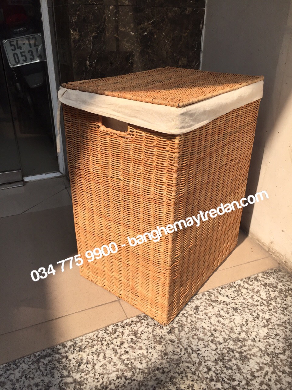 Thùng mây tre đan để đồ đa năng - Mây Tre Lục Bình