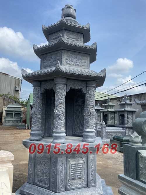 06+ Bảo tháp mộ sư bằng đá tự nhiên đơn giản bán