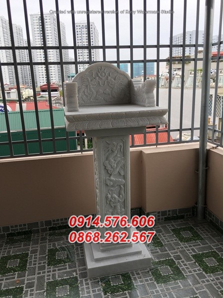 Mẫu 131 cây hương thờ bằng đá bán cần thơ am miếu sơn thần thiên địa