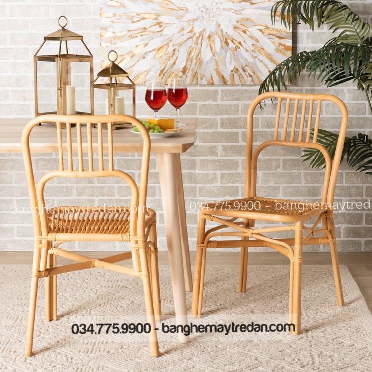 Xưởng cung cấp ghế ăn song mây tự nhiên cao cấp