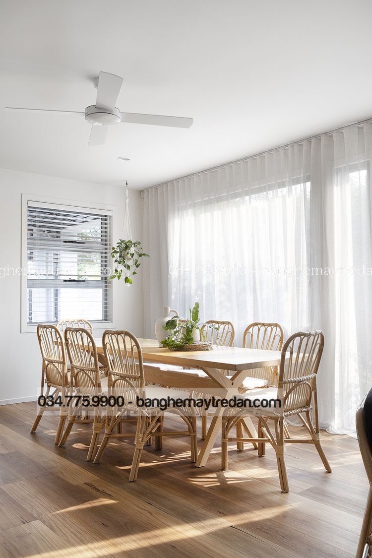 Xưởng cung cấp ghế ăn song mây tự nhiên cao cấp