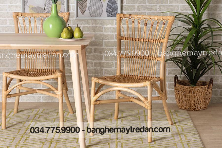 Xưởng cung cấp ghế ăn song mây tự nhiên cao cấp