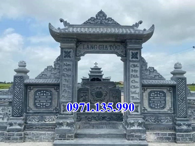 Cổng đá lăng mộ - Mẫu cổng bằng đá tự nhiên đẹp bán tại Ninh Thuận