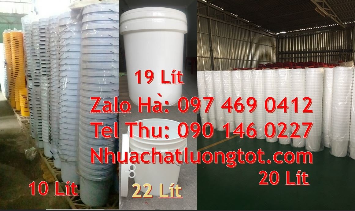Bán thùng đựng sơn 22l màu trắng,vỏ thùng sơn 20l đựng hóa chất giá rẻ
